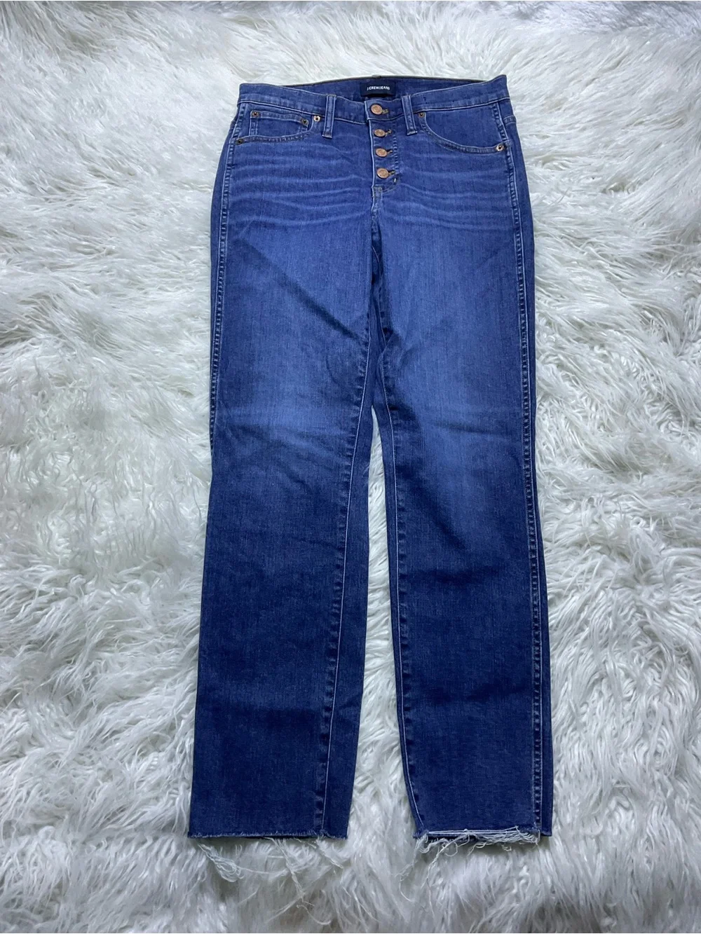 J Crew Vintage Straight Eco Jean With Button Fly